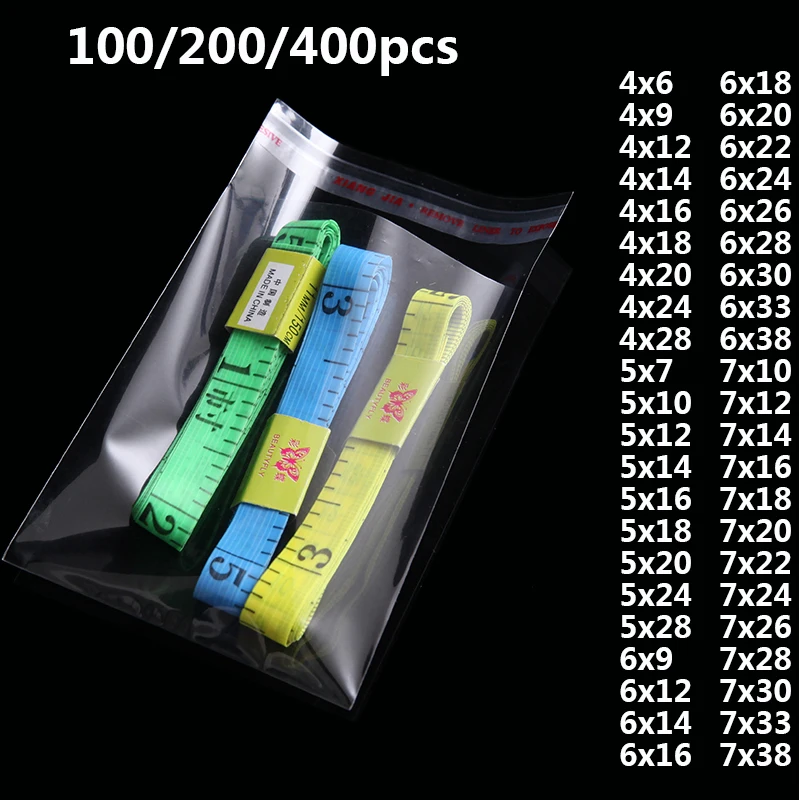 Przezroczyste samoprzylepne małe poli torby OPP na długopis biżuteria plastikowy celofan pakowanie Party Cookie cukierki torba do pakowania prezentów