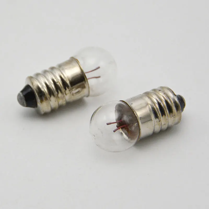 

10pcs Flashlight screw small bulb 1.5V2.5V3.8V4.8V6V student experiment science circuit test lamp beads