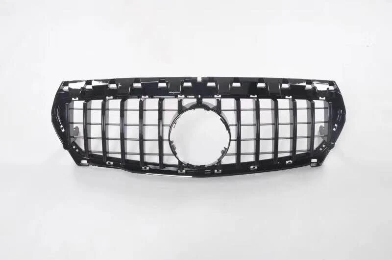 Front Grille For Mercedes Benz CLA Class W117 C117 2013-2016 CLA45 AMG CLA250 GT Style Upper Bumper Hood Mesh Black/Silver Grill