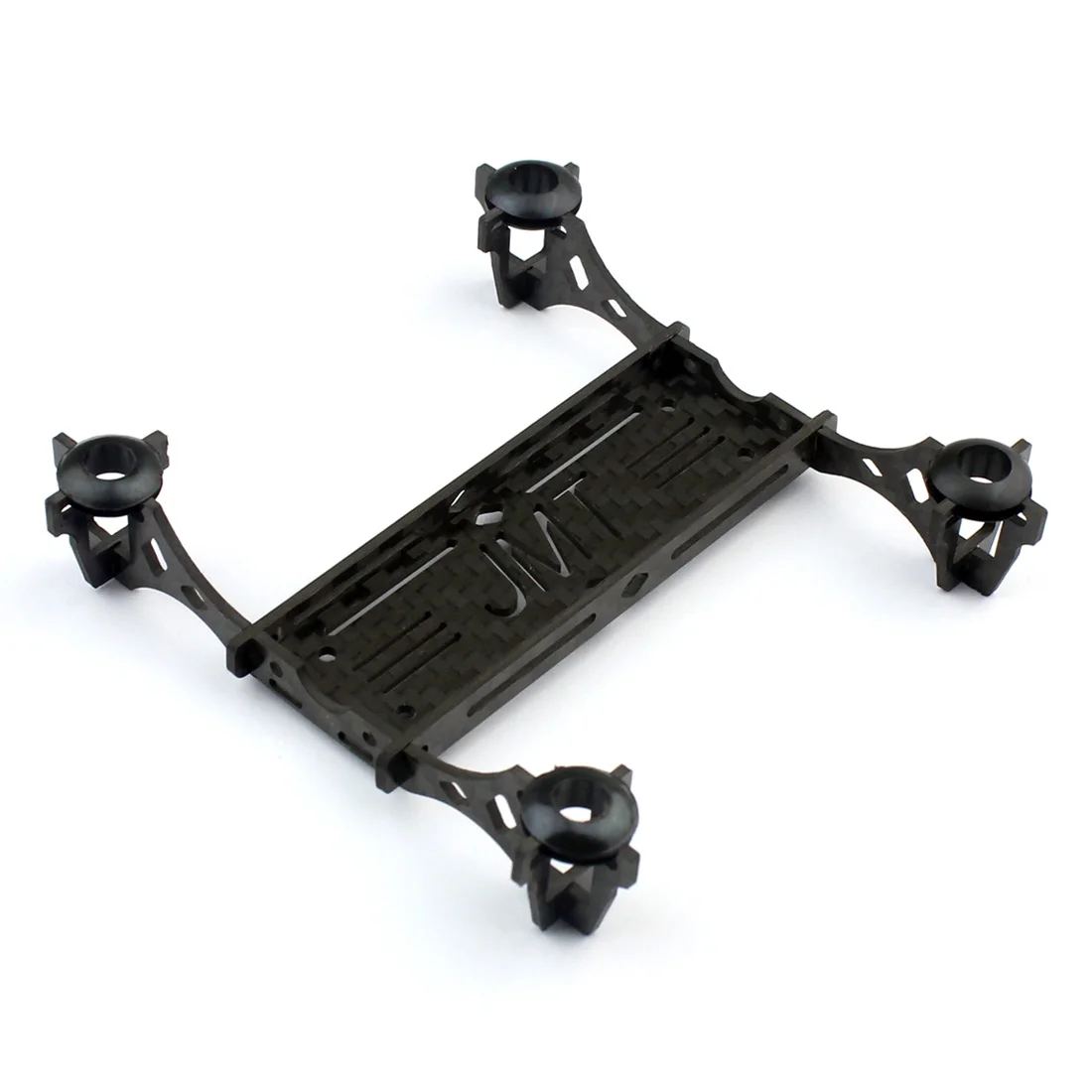 Jmt mini kit de estrutura de fibra de carbono com distância entre eixos de 100mm, suporte para motor de escova 8520/hélice de 55mm para aeronaves quadricóptero fpv rc