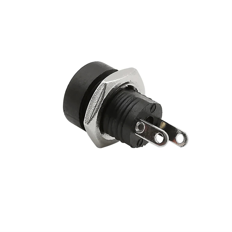 5Pcs DC Power Adapter DC Jack Connector DC022B 3.5x1.3mm Female Panel Mount Connector Plug Adapter 2 Pins 3.5*1.3mm DC-022B