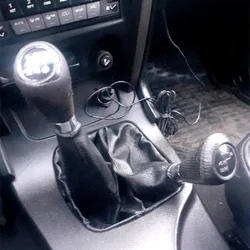 For Great Wall Haval Hover H3 4WD Double Gear Shift Knob Lever Shifter Dust Cover Gear Gaiter Boot Cover Car Styling Accessories