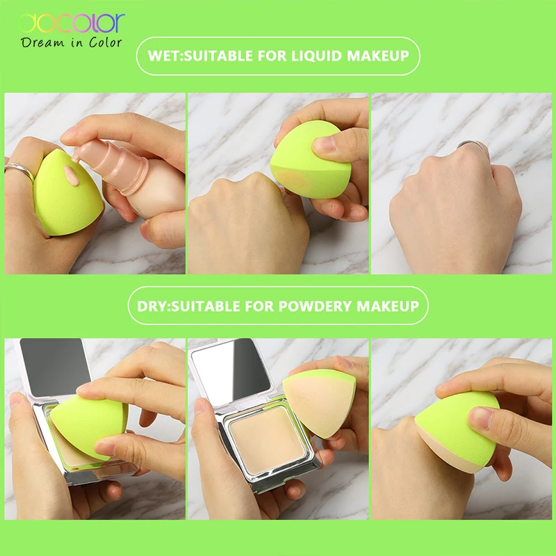 Docolor Makeup Foundation Sponge Makeup Cosmetic Puff Powder Beauty Cosmetic Make up Sponge Tools Accessories