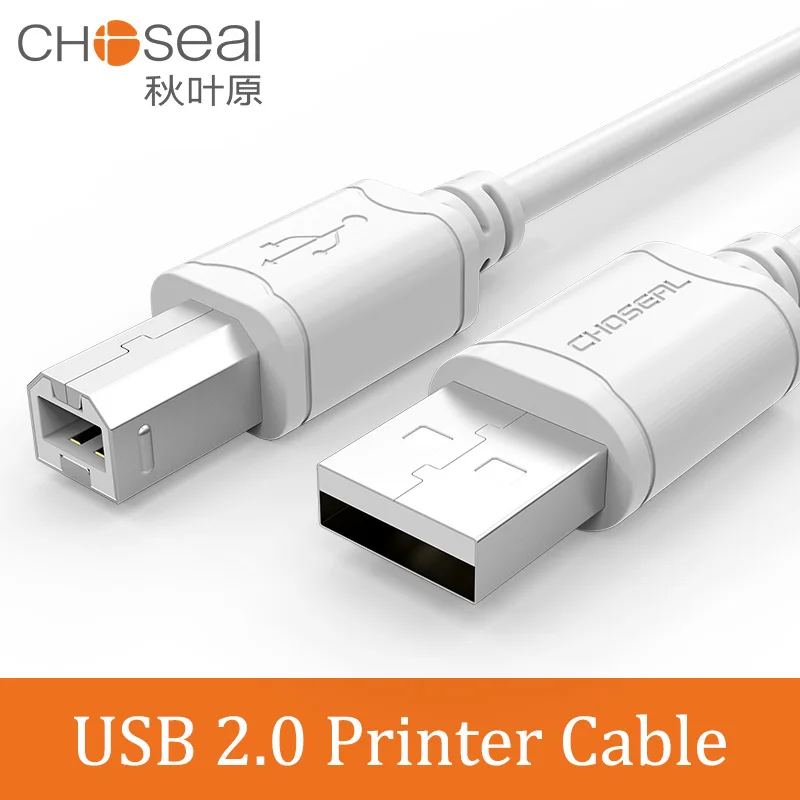 

CHOSEAL USB кабель USB для принтера A to B 2,0 A-Male to B-Male шнур для принтера HP Canon Dell Epson Lexmark USB 2,0 кабель для принтера