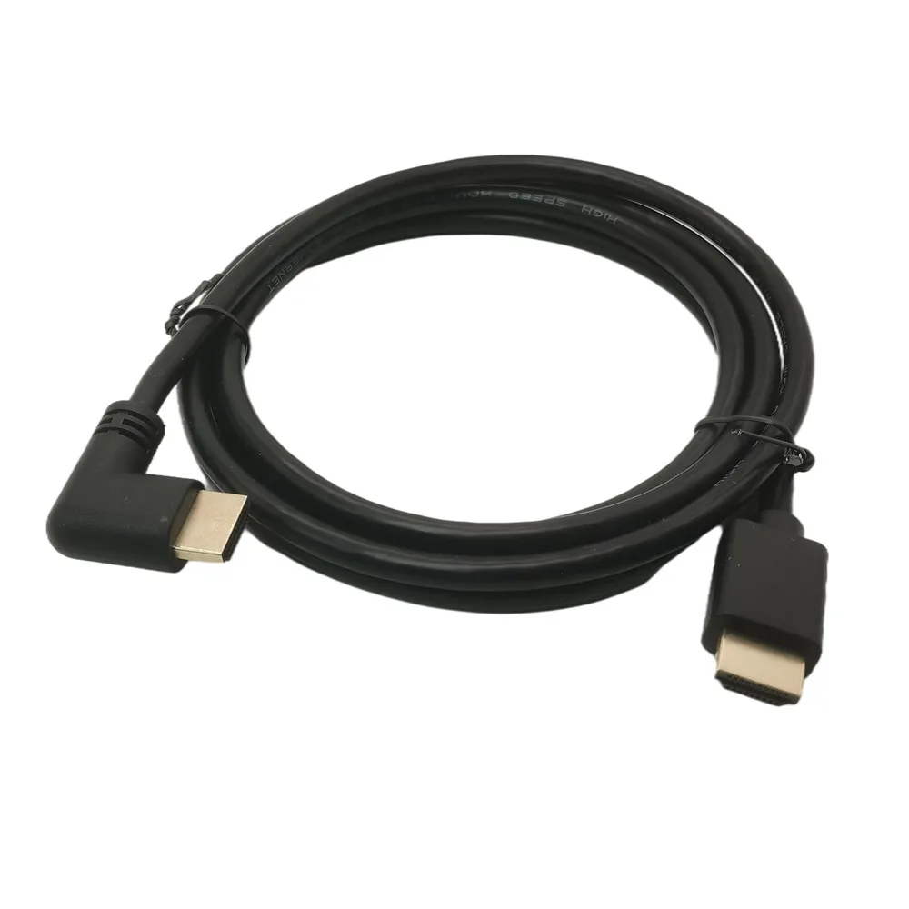 4K * 2K 60HZ 2.0 HDMI-kompatybilny z dół i do góry i do lewej i prostopadły 90 stopni męski przedłużacz HD kabel 2.0 kątowy kompatybilny z HDMI