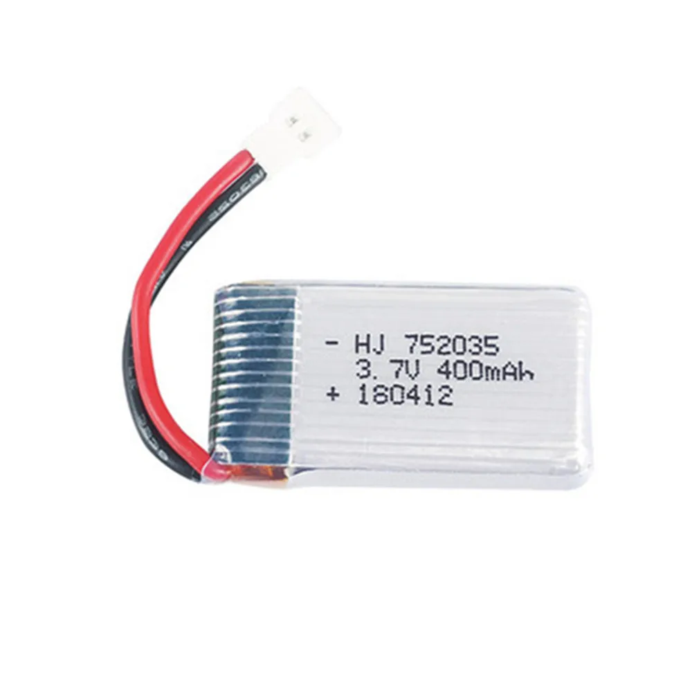 H31 Battery 3.7v 400mah Lipo battery for X4 H107 H31 KY101 E33C E33 U816A V252 H6C RC Drone Spare Parts 3.7v 752035 Battery