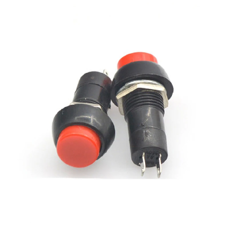 5Pcs PBS-11 Zelfsluitende/Momentary Switch Lockless Drukknop 12Mm Rood Groen