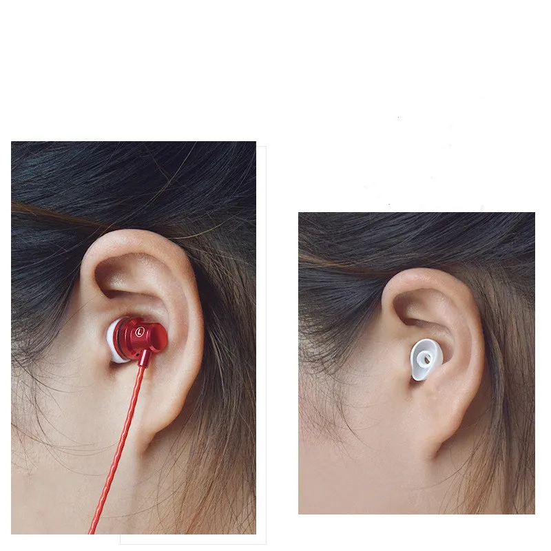 8 قطعة سيليكون سماعات الأذن نصائح عدم الانزلاق استبدال سدادات الأذن ل Sennheiser الزخم cx3.00 cx5.00 في الأذن سماعة وسادات أذن