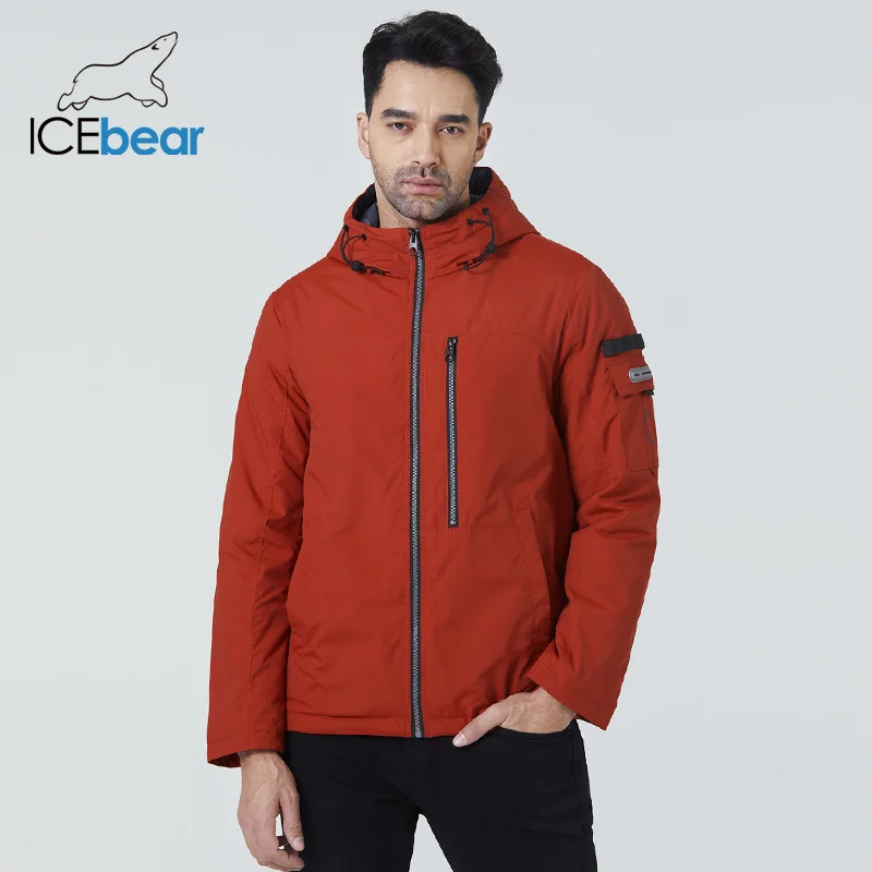 ICEbear 2022 Men\'s short jacket autumn stylish coat with a hood high-quality men\'s brand apparel MWC21601I