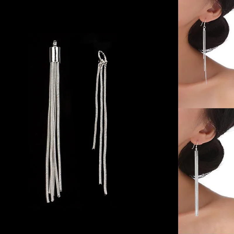 2019New 60Pcs 6Row or 3Row Tassel Chain Buttons for DIY Jewelry Earrings or Hair Accessories Handmade BY38-BY39