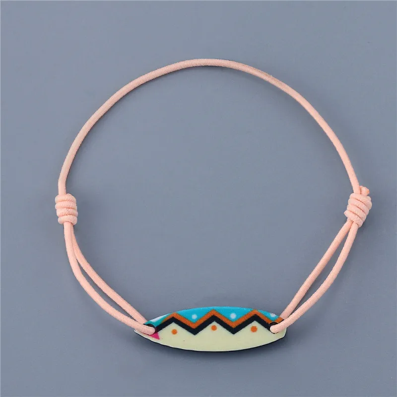 YIZIZAI Creative Sea Surfboard Bracelet Handmade Bohemian Elastic Rope Bracelets for Women Men Kids Boho Beach DIY Jewelry Gifts