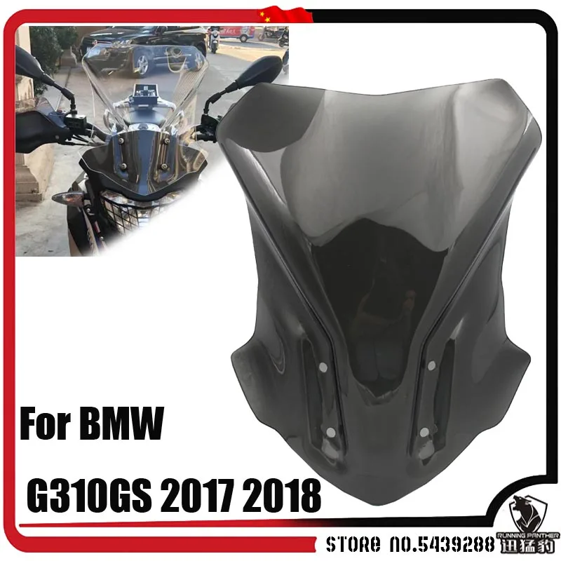 

Motorcycle WindScreen Windshield Viser VIsor Fits For BMW G310GS G310 GS 2017 2018 17'-18' Double Bubble Screen