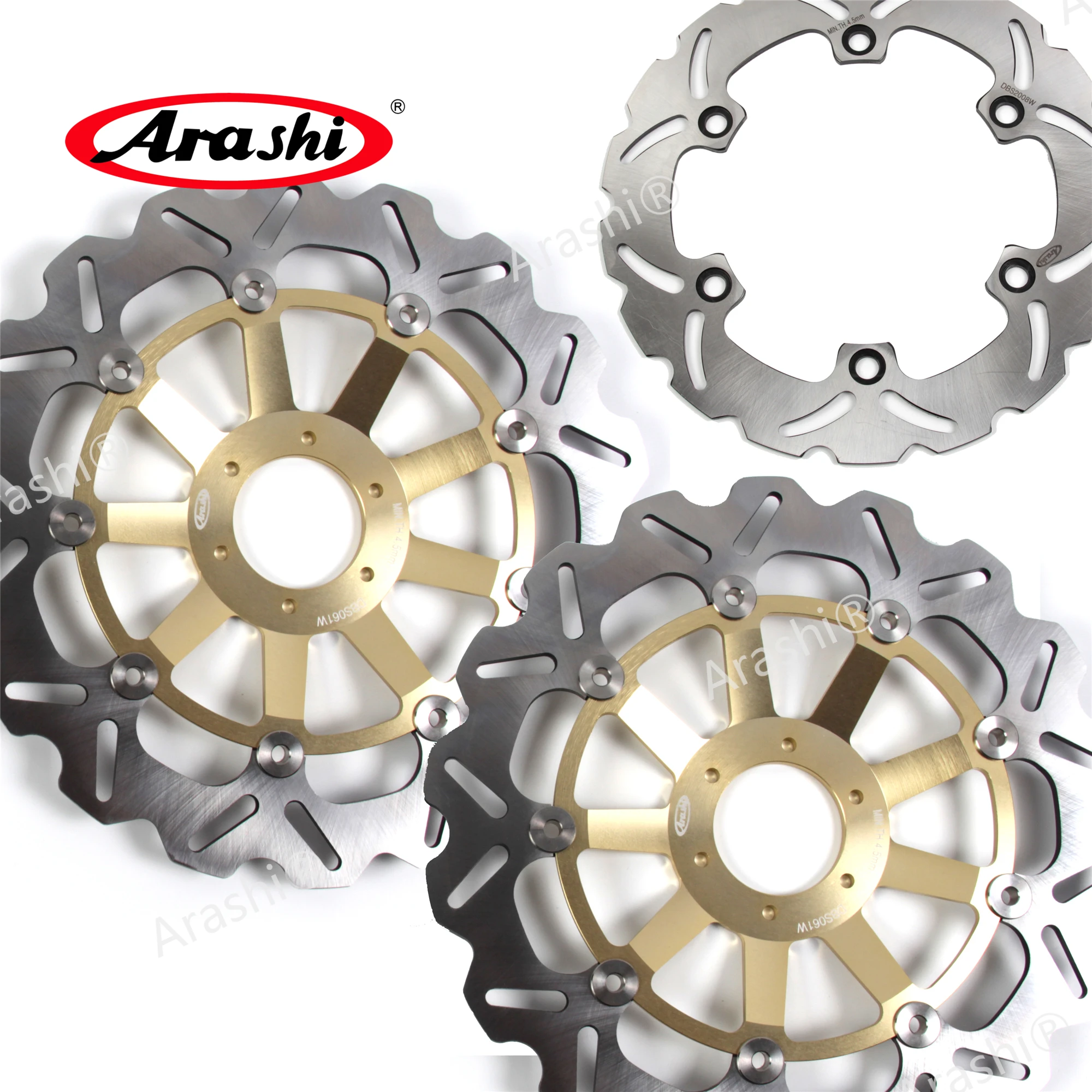 ARASHI CBR1100XX Brake Disc Rotor For HONDA CBR 1100 XX CBR1100 1997 1998 CNC floating Front Rear Brake Rotors Accessories