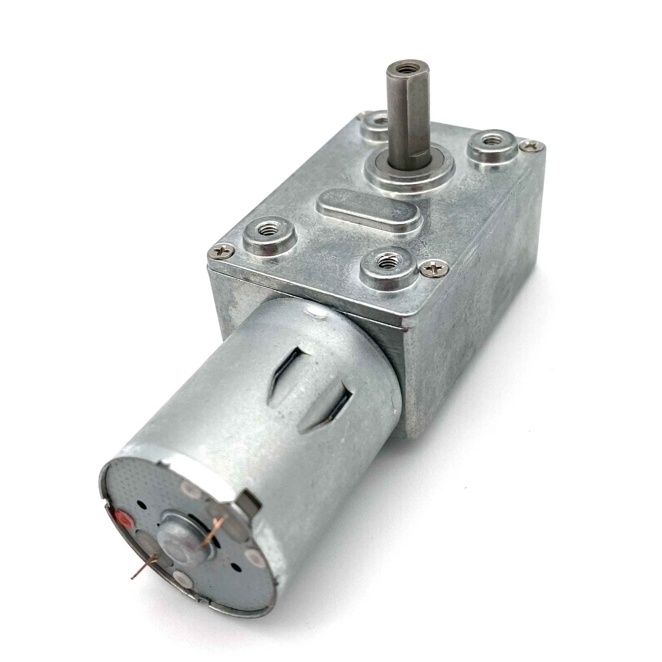 370 DC 6V12V24V Gear Motor 2-375RPM Worm Reversible High Torque Turbo Geared Motor Electric Gearbox Reducer Self Locking