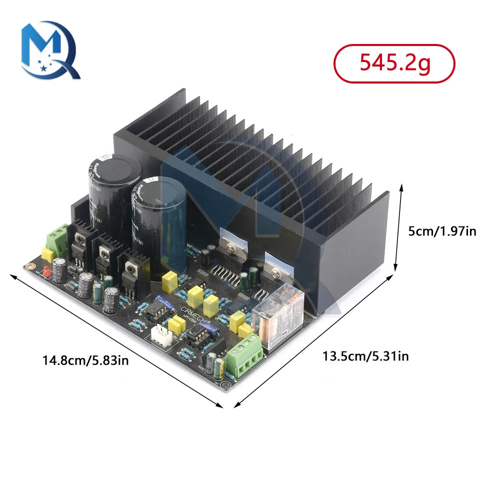 AC12-28V TDA7293 2-Channel Stereo 2.0 Power Amplifier Board OP07 DC Servo+NE5534 Pre-amplification Immersion Gold PCB Board