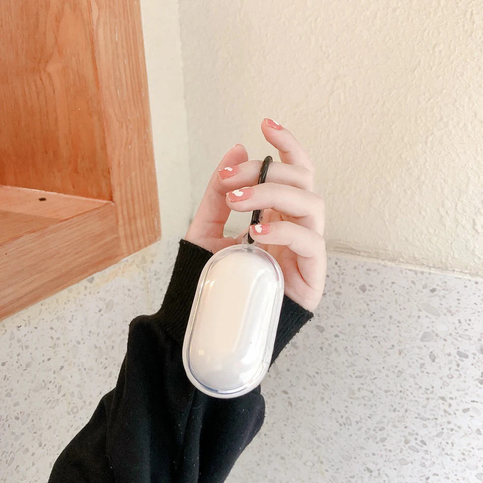 لسامسونج غالاكسي براعم سماعات لاسلكية قضية الكرتون غطاء شفاف ل غالاكسي براعم زائد + قضية مكافحة سقوط حماية