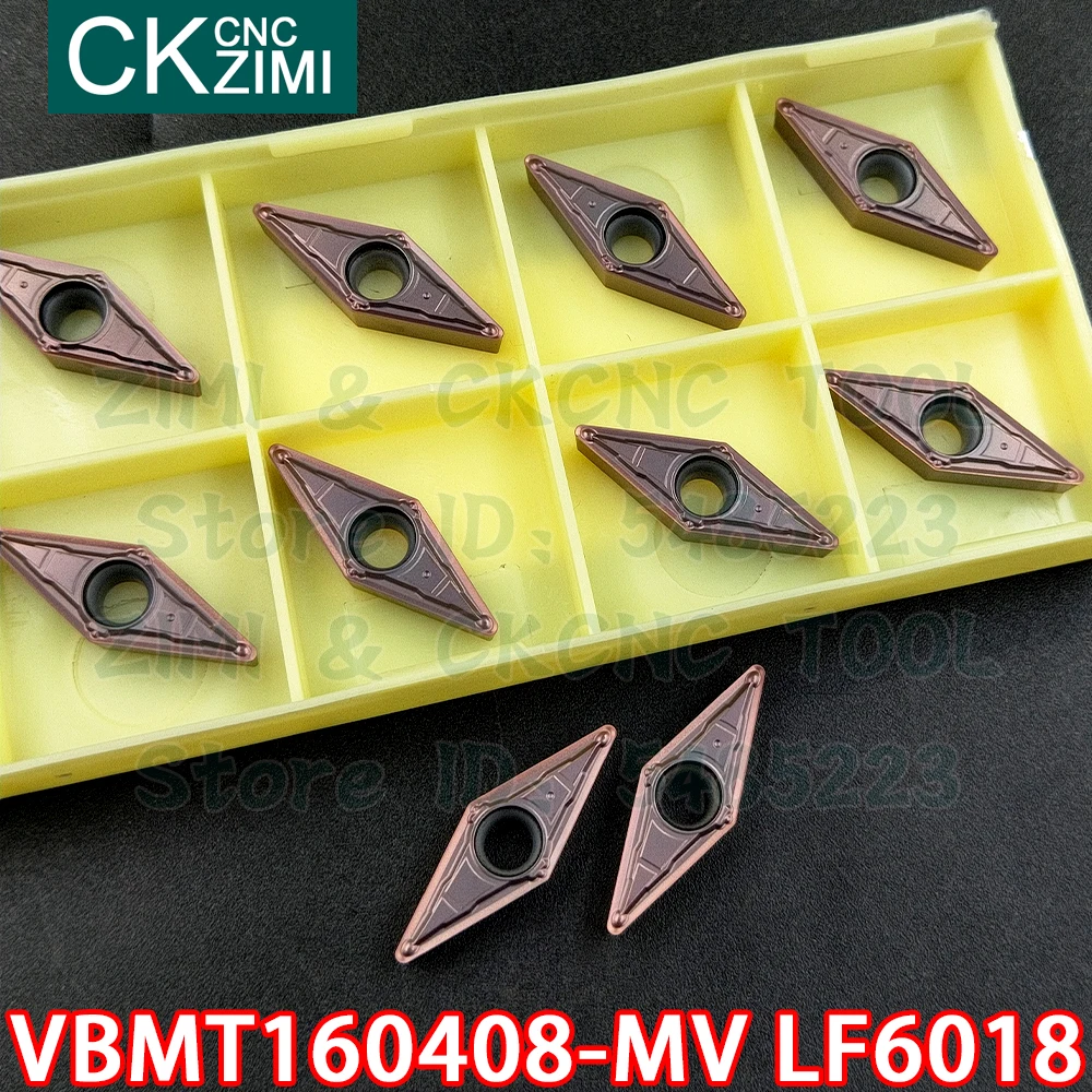 VBMT160408-MV LF6018 VBMT 160408 MV LF6018 Carbide Dạng Bên Ngoài Biến Lắp Dụng Cụ Kim Loại CNC Tiện Dụng Cụ Cho Thép Không Gỉ
