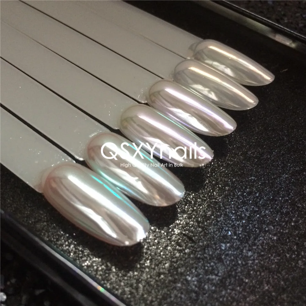 0.5g High Grade Light Color Aurora Powder Mirror Chrome Neon Mermaid Unicorn Pigment Glitter Chrome Smooth Rubbing for Nail Gel