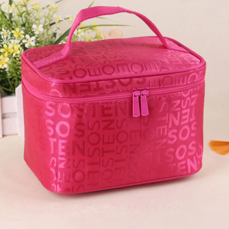 Women Cosmetic Bag Make Up Bag Cosmetic Organizer Make Up Bag Lady Lattice Make Up Brushes Bag Travel Wash Pouch