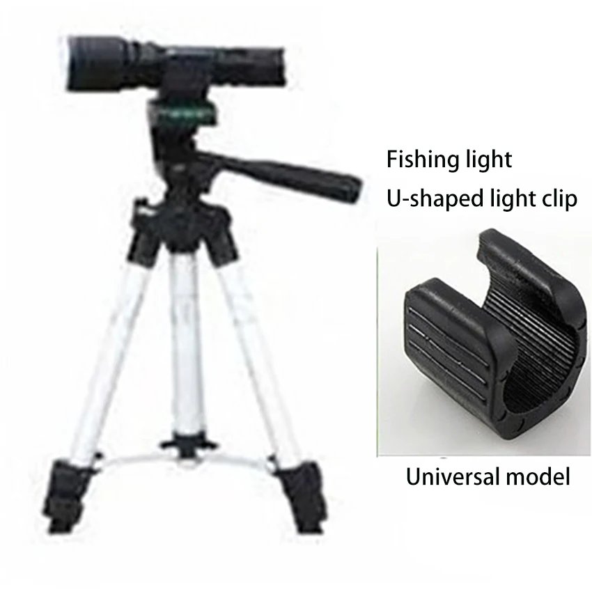 1pc Universal U Shaped Bike Flashlight Mount Holder Arm Mount Bracket Light Lamp Torch Clip For Tripod Clamp Bicycle Parts