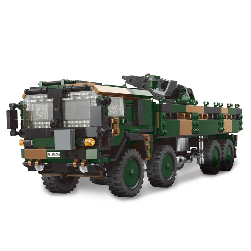 New Xingbao Military Blocks Series HX-8 Elefant Tractor Truck M113 Tracked Armored Vehicle Building Blocks Bricks Boy Toys Gifts