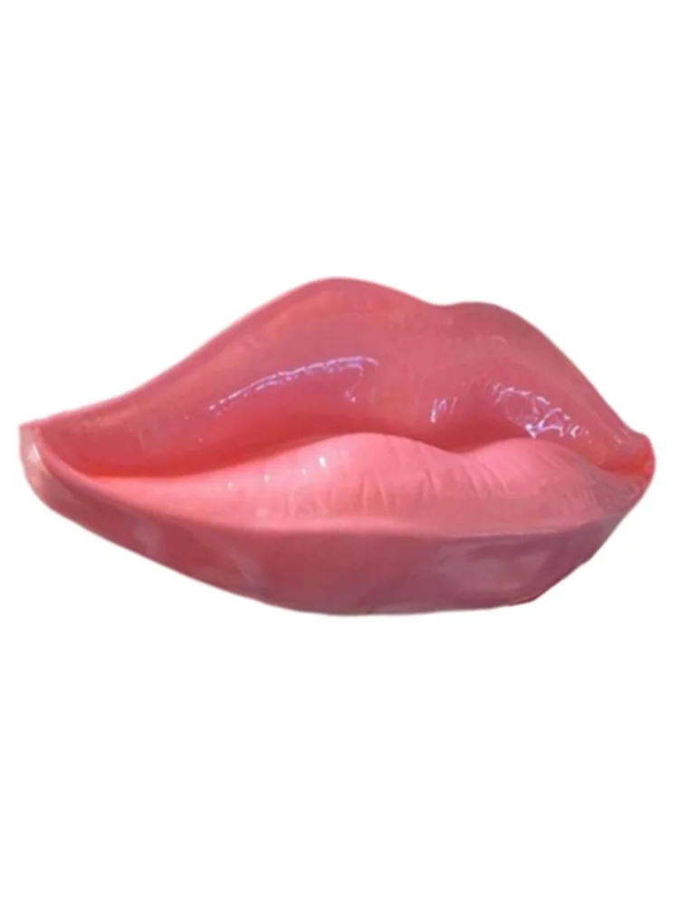 Resin Art Wall Decor Mural Sculpture Big Lips Mask Figurines Living Room Decoration Accessories Human Body Home Decor Statue B30