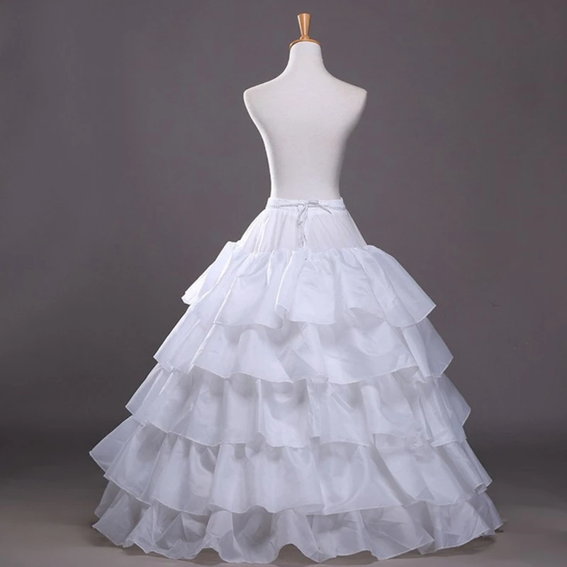 

Wholesale White Black Red Bride petticoat underskirt Rockabilly Enaguas Wedding dress Petticoats fluffy skirt Crinoline