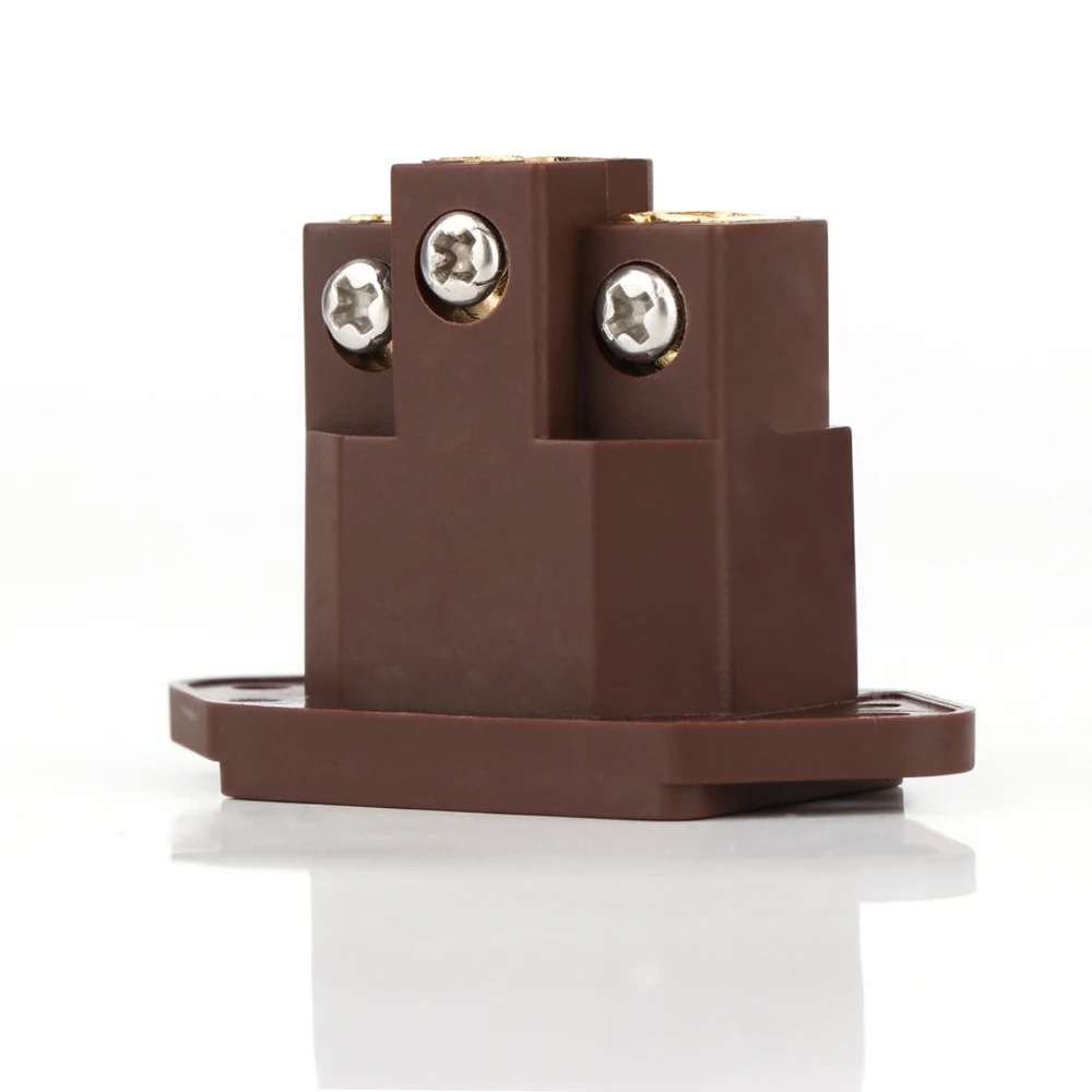 New Monosaudio IC71(G) Hi End Pure Red Copper gold plated Non Solder IEC Socket Inlet,AC IEC Inlet Socket,power IEC socket