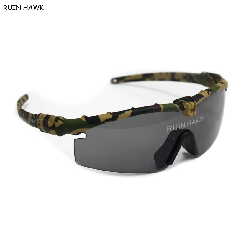 Sports Eyewear Polarized Men Glasses Outdoor Cycling Fishing Sunglasses Tactical Military Shooting Hunting Goggles 4  Lenses