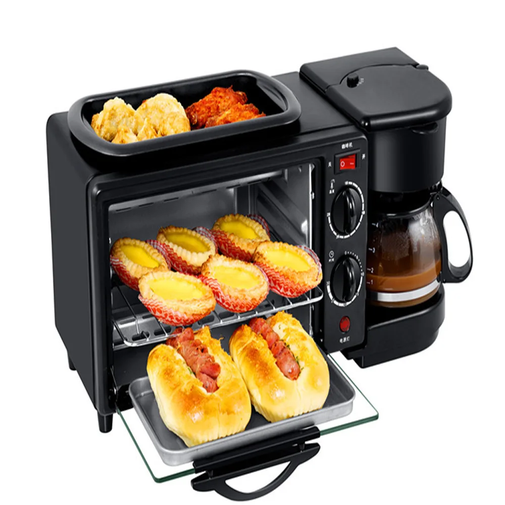 Household Three in One Breakfast Machine Bread Toaster Oven Breakfast Machine Full Automatic Coffee Machine