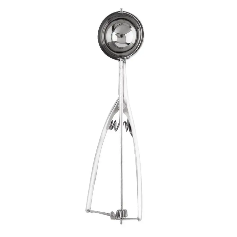 27 New Kitchen Ice Cream Mash Potato Scoop Stainless Steel Spoon Spring Handle Kitchen Accessories Wholesale 3 size for choose