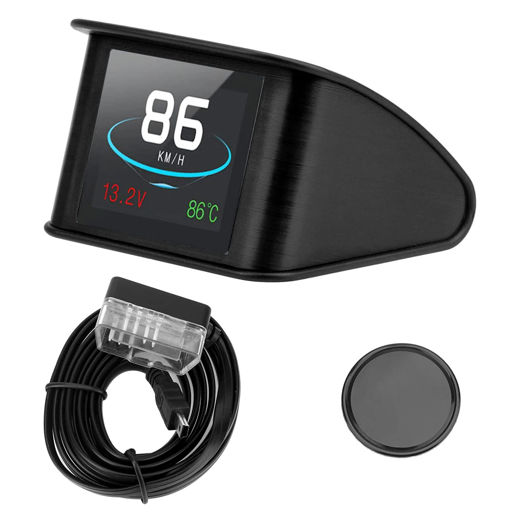 Head Up Display Car Electrics For Car Speedometer Temperature RPM Mileage Guage Multi-function OBD Smart Digital Meter HUD P10