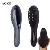 AOKO New Hair care Comb Liquid Import Hair Growth Care Treatment Vibration Massage Comb Anti Hair Loss Scalp Care Massager