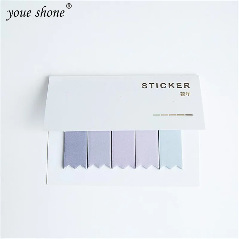 

1PCS Gradient Color Message Notes N Times Stickers Notes Scratch Note Paper Student Memo Pad stationery School Office Supplies