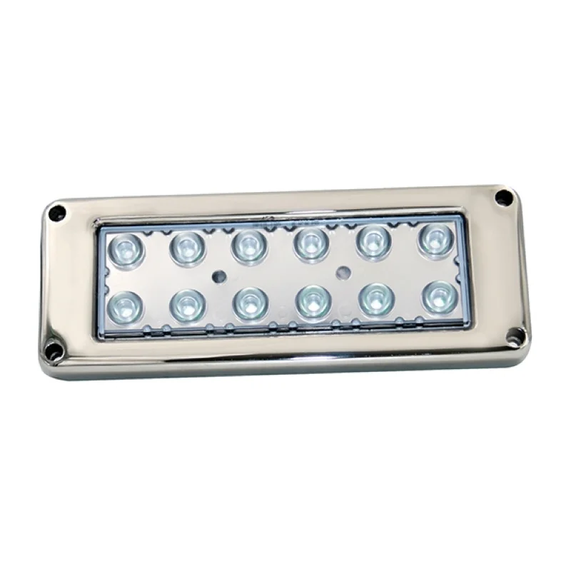 

Rectangular 12-24V 12W/36W/60W 316L Stainless Steel Waterproof LED Boat Light Marine Light Swimming Pools Docks KY-UD200