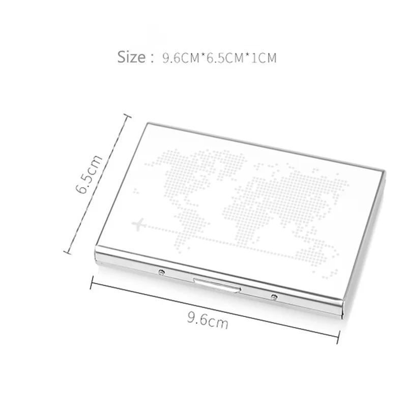 Anti-Theft Metal Credit Card Holder Aluminum Antimagnetic Men Anti-degaussing Protect ID Cardholder Slim Wallet Case Coin Purses