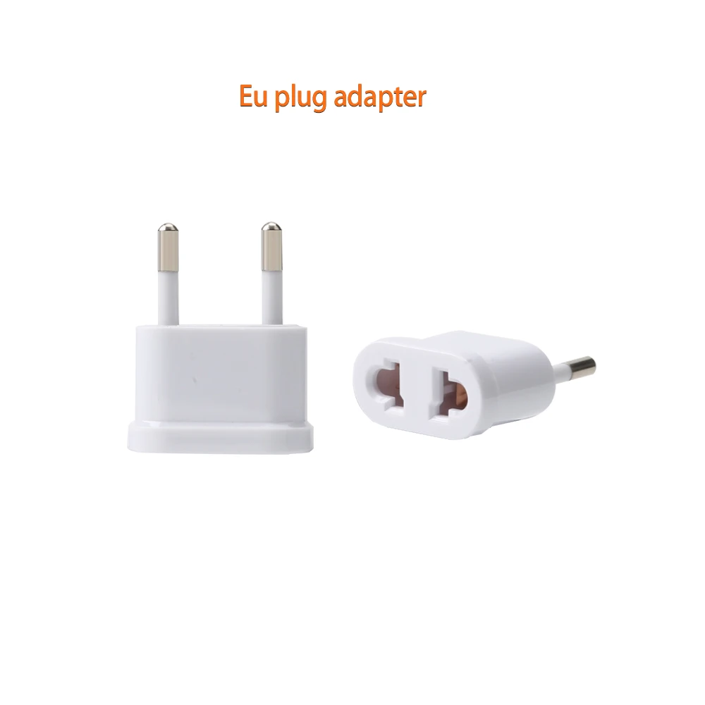 US to EU Europe Plug Power Adapter White Travel Power Plug Adapter Converter Wall Charger plug