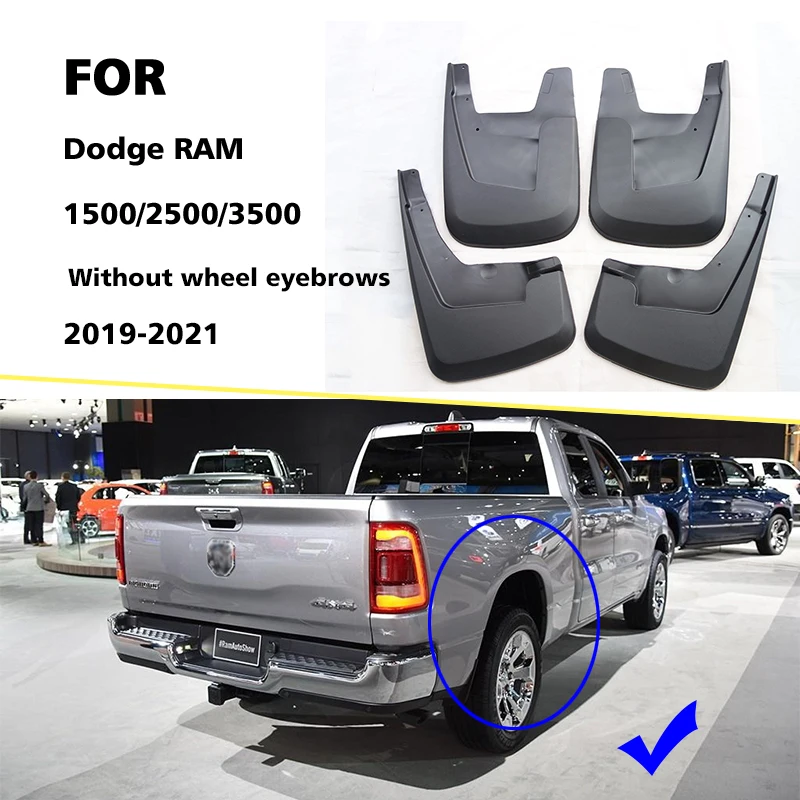 FOR Dodge RAM 1500 2500 3500 Mudguards Fender Mud Flap Guard Splash Car Accessories Auto styline Mudflaps Front Rear 4pcs