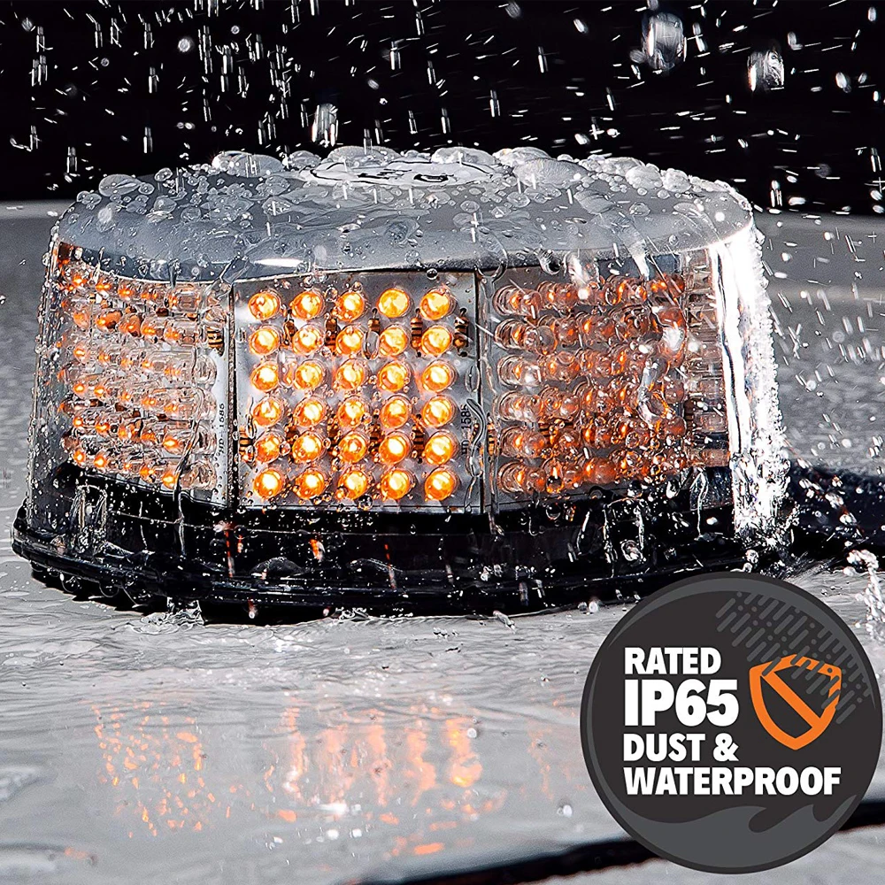 Car Ceiling Warning Police Light Strobe Flashing Fog Lamp Rotating Roof Emergency LED Lights 14-Patterns Waterproof