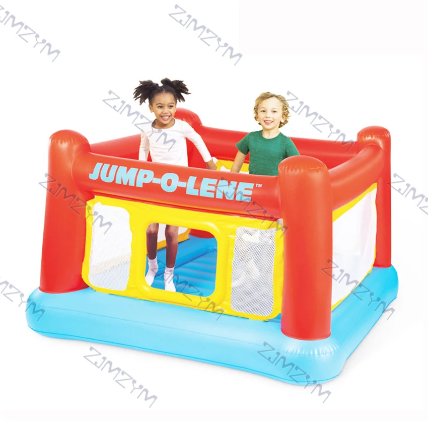 Home Castle Jumping Bouncing Pool Ocean Ball Pool Inflatable Trampoline Playground Children\'s Toys With Air Pump 174*174*112cm