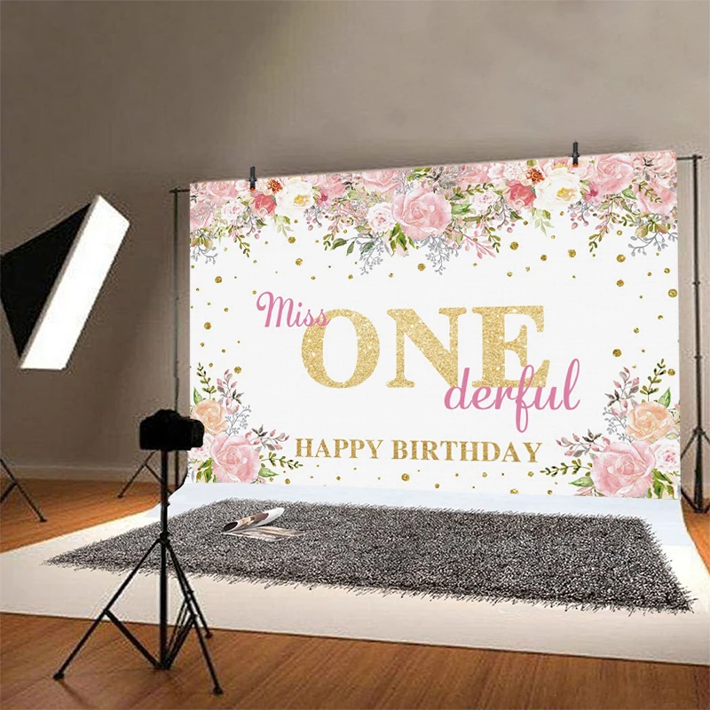 Hồng 1st Lưng Bé Gái Công Chúa Hoa Hậu Một Derful Sơ Sinh Bữa Tiệc Sinh Nhật Vui Vẻ Cho Bé Nền Chụp Ảnh Bé Trai Biểu Ngữ