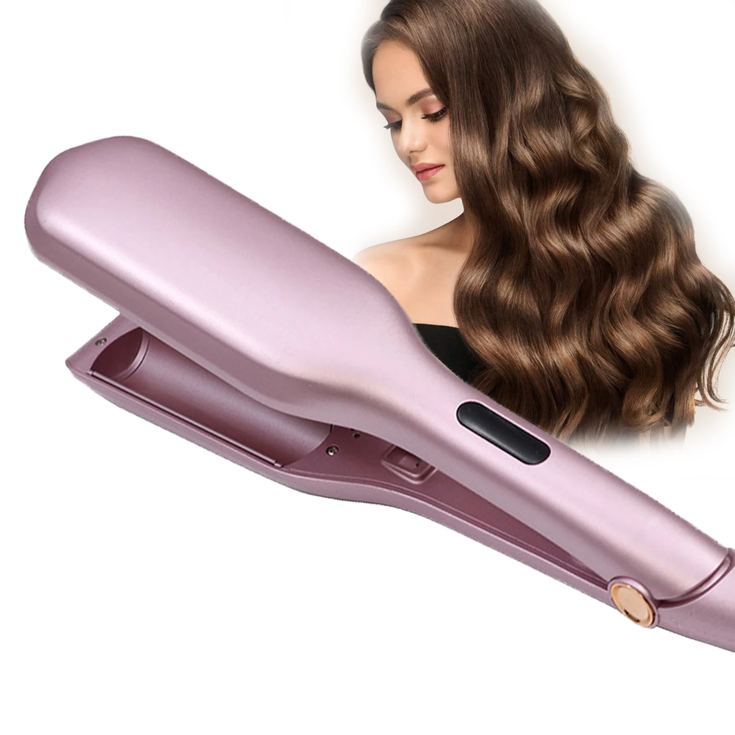 

Ionic Egg Roll Wave Hair Stick Egg Curler Anion Water Ripple Hair Waver Iron LCD Display Curling Iron for Lady Hair Care Tool