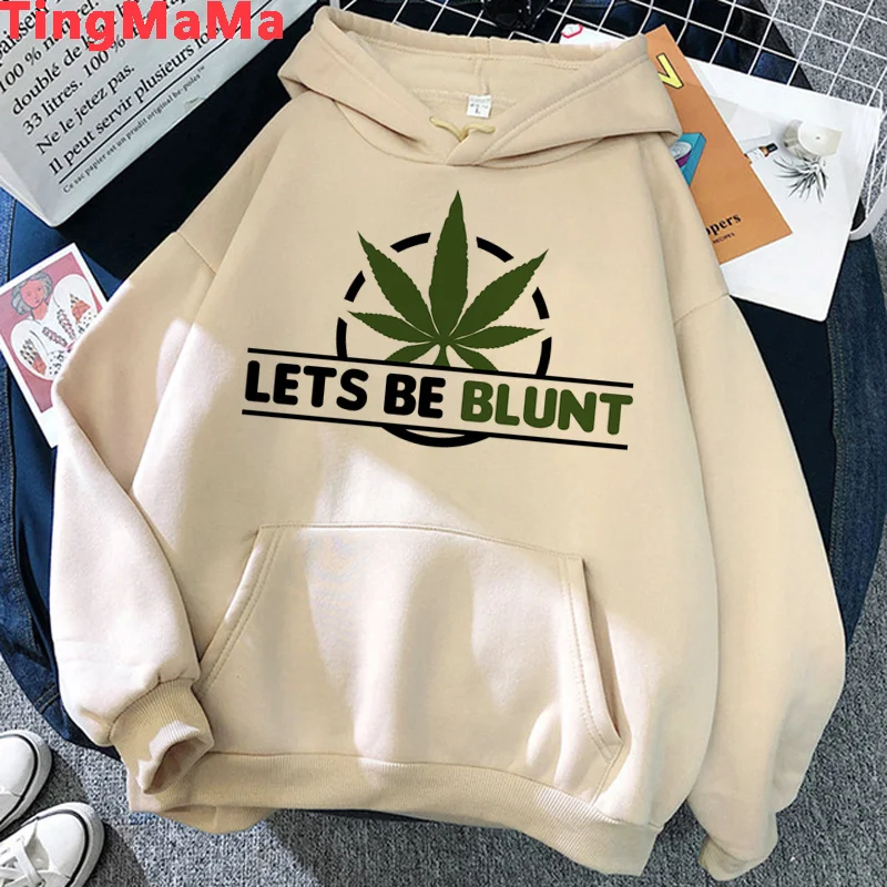 Bong Weed bluzy męskie z nadrukiem grunge hip hop odzież męska z kapturem hip hop Oversized