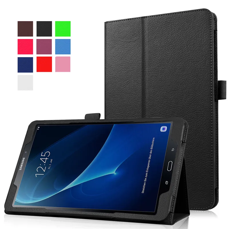 2018 Novo Estojo De Couro Para Samsung Galaxy Tab 10.5 T590 Sólida T595 SM-T590 Tablets Folding Slim Proteção Slim cobrir