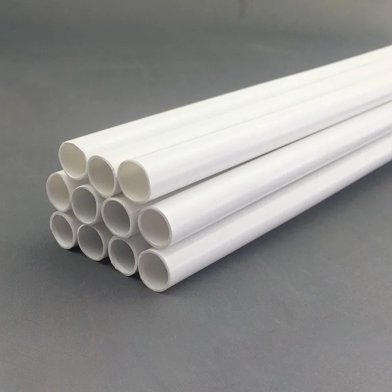 500mm ABS Plastic Tube Round Rod Hollow Tube Rectangle Plastic Rod Model Building Kit HO Scale Accessories Architecture Material