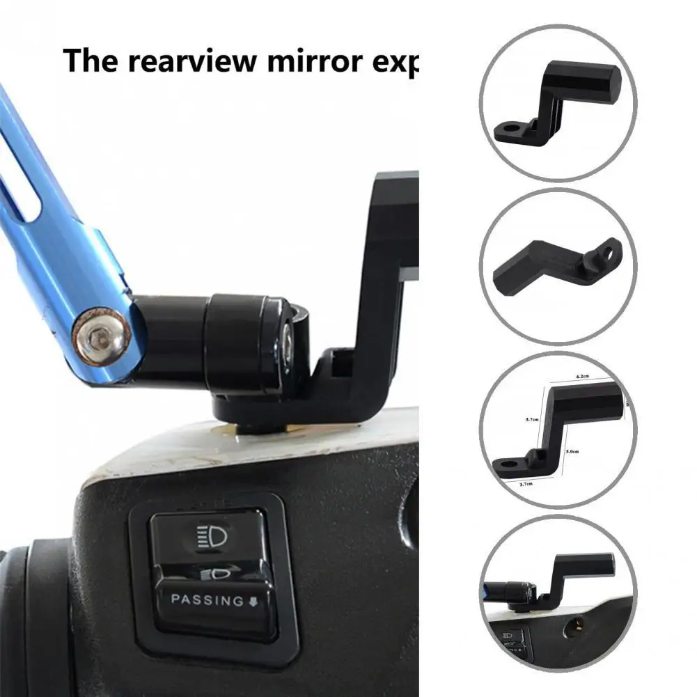 Compact LED Headlight Motorcycle Rearview Mirror Mount Holder Convenient Rearview Mirror Holder Easy to Install for ATV