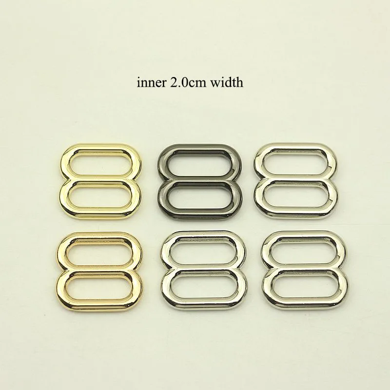 

30Pcs 20mm Metal O Ring Tri-Glide Buckles Bra Rings Sliders Strap Adjustable Buckle Clasp DIY Garment Sewing Accessory