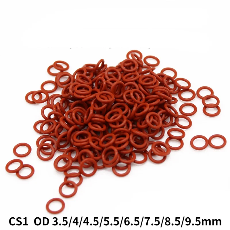 50Pcs Red Vmq Silic…