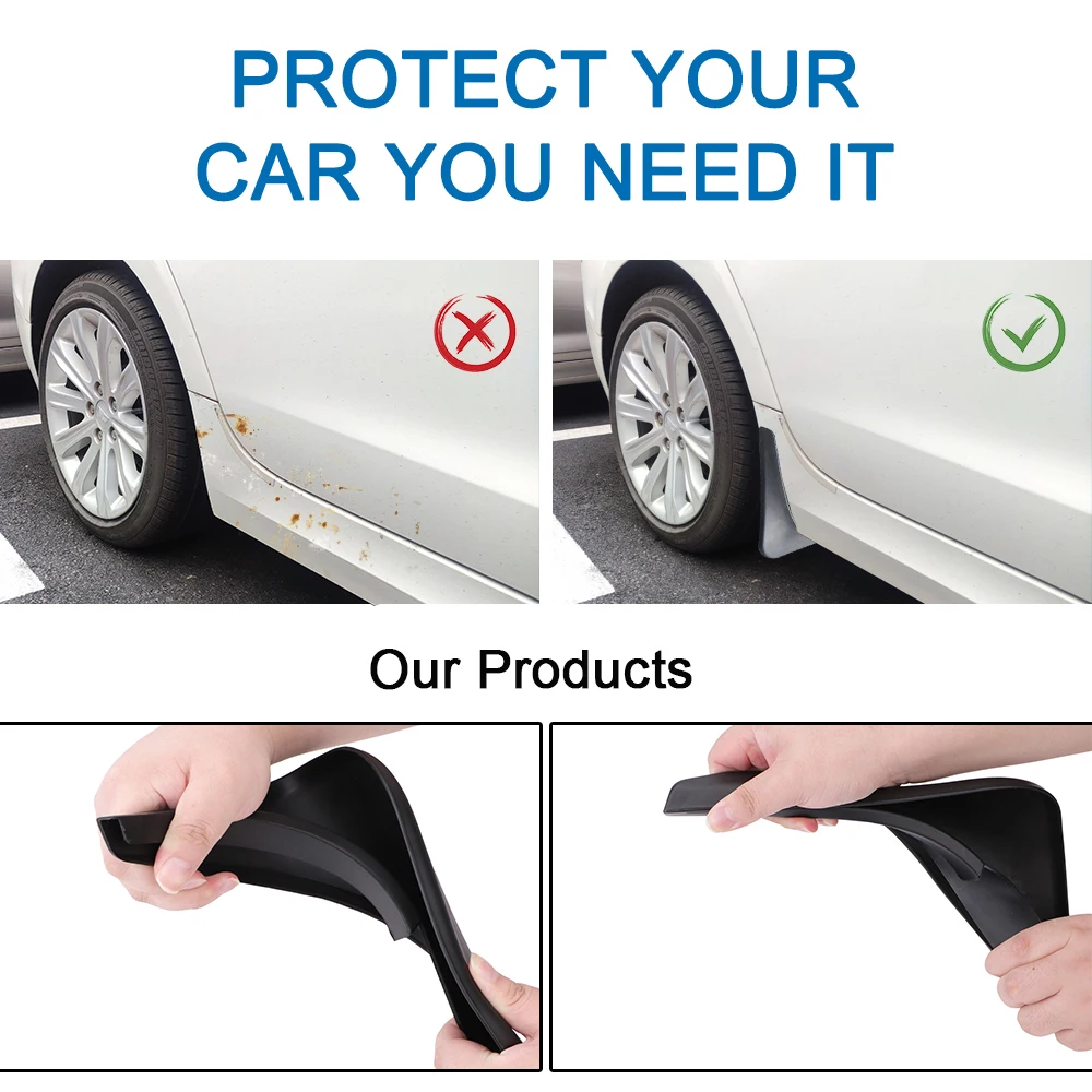 Mudguards For VW Touran Caddy 2004-09 Car Mud Flap Front Rear Fender Splash Guards Replacement Error Free Automotive Accessories