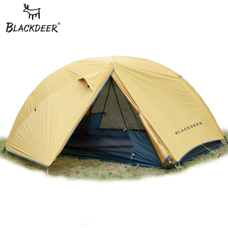 BLACKDEER 2 человека Сверхлегкий тент 20D нейлон с силиконовым покрытием ткань Водонепроницаемая туристическая альпинизма открытый кемпинг 1,47 кг
